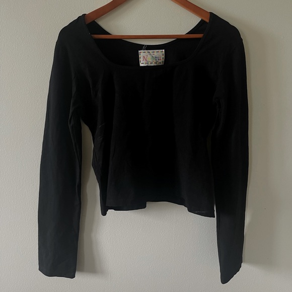 Designs by Naomi Long-Sleeve Black Top - Picture 1 of 2